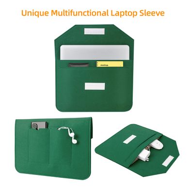 Чехол конверт ZAMAX Felt Sleeve для MacBook Pro 16.2" Forest Green