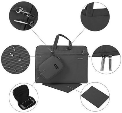 Laptop Bag for Macbook 13 Gearmax Campus Slim Case 13.3' Gray