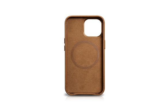 Кожаный чехол iCarer для iPhone 13 Pro Max - Camel Tan