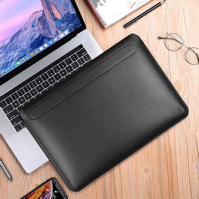 WIWU Skin Pro II PU Leather Sleeve for MacBook Pro 16.2" 2021 Black
