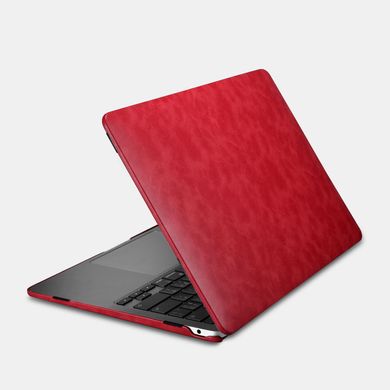 Кожаный чехол для MacBook Air 13 (2018-2020) iCarer Vintage Leather Protective Case Red
