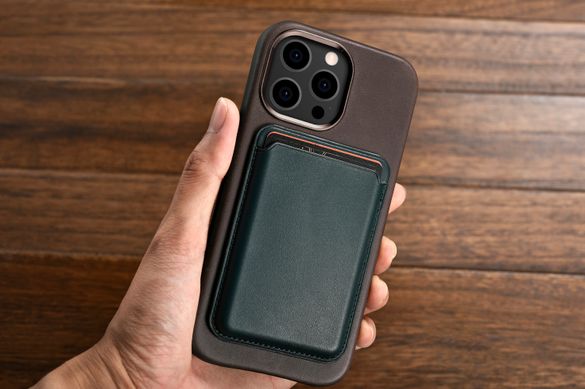 Leather Case iCarer для iPhone 13 Pro - Coffee