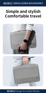 Сумка WiWU Cozy Classic Waterproof Polyester Laptop Sleeve 15-16" Black