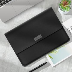 Чехол папка для MacBook Pro | Air 13 Zamax MacKeeper Leather Sleeve - Black