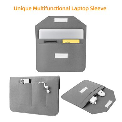 Чехол конверт ZAMAX Felt Sleeve для MacBook Pro 16.2" Graphite