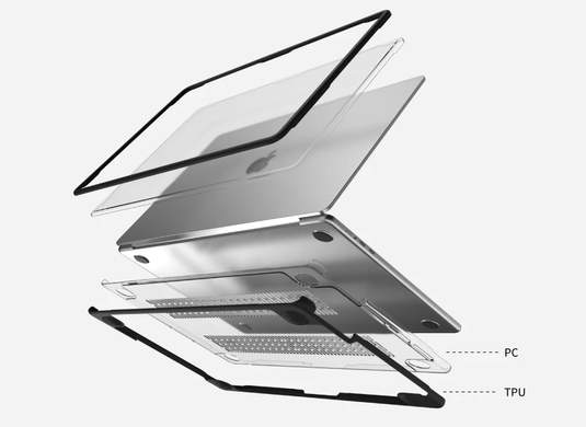 Чохол накладка до MacBook Air 13.6" (M2 | M3 | M4) 2022-2025 SwitchEasy Defender MacBook Protective Case