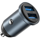 Автомобільний зарядний пристрій WiWU CC031 Nano Lite 12W (2USB-A) Сірий фото 3