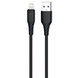 Кабель USB-A &mdash; Lightning 1 м 2,4A Proove GridLine для iPhone, чорний &mdash; CCGL12001101
