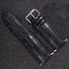 Кожаный ремешок для Apple Watch 41/40/38 mm Crocodile Style - Black фото 1