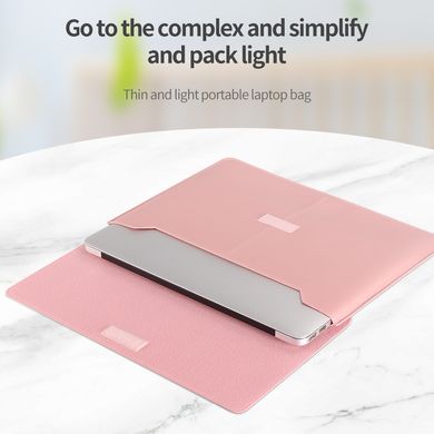 Чехол папка для MacBook Pro | Air 13 Zamax MacKeeper Leather Sleeve - Pink