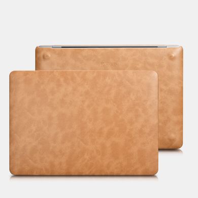 iCarer Vintage Leather Protective Case for MacBook Air 13 (2018-2020) Brown