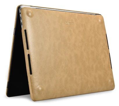 iCarer Vintage Leather Protective Case for MacBook Air 13 (2018-2020) Brown