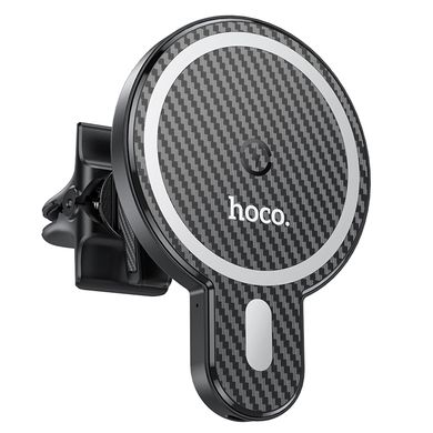 Бездротовий автомобільний зарядний пристрій HOCO Magnetic Wireless Fast Charger Car Holder