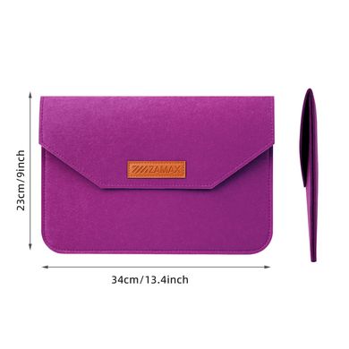 Чохол конверт ZAMAX Felt Sleeve для MacBook Air 13.6" 2022 (M2) Purple