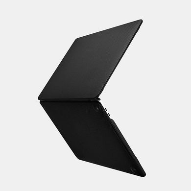 Шкіряний чохол для MacBook Air 13" (2018-2020) iCarer Real Leather Woven Pattern Series Case Black