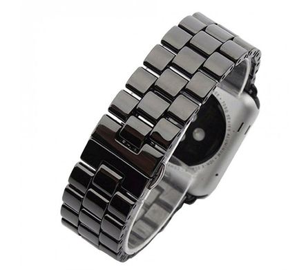 Ремінець для Apple Watch 41/40/38 mm Ceramic Band 3bead Black